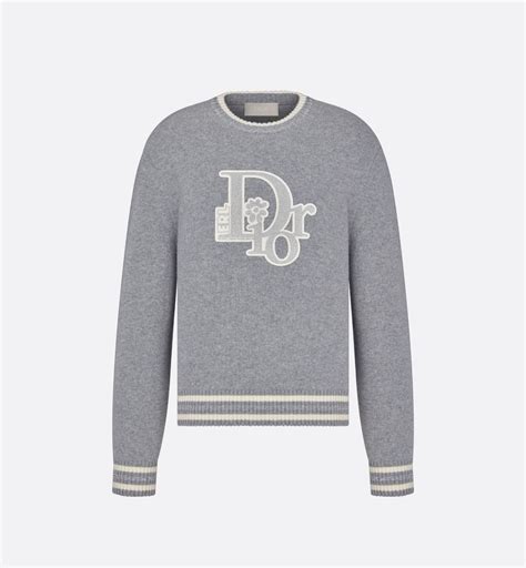 dior by erl sweater|DIOR BY ERL Sweater Gray Wool and Cashmere Knit .